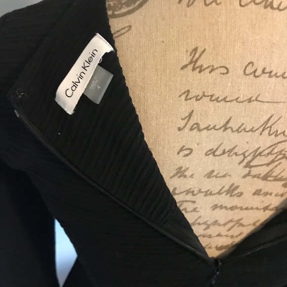 Calvin Klein black long-sleeve dress - Picture 3 of 3